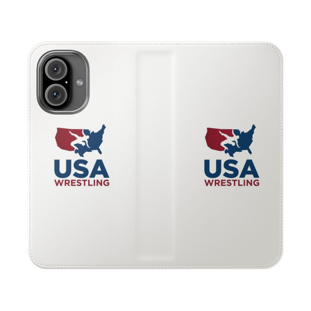 USA Wrestling logo printed on a sleek flip cover phone case