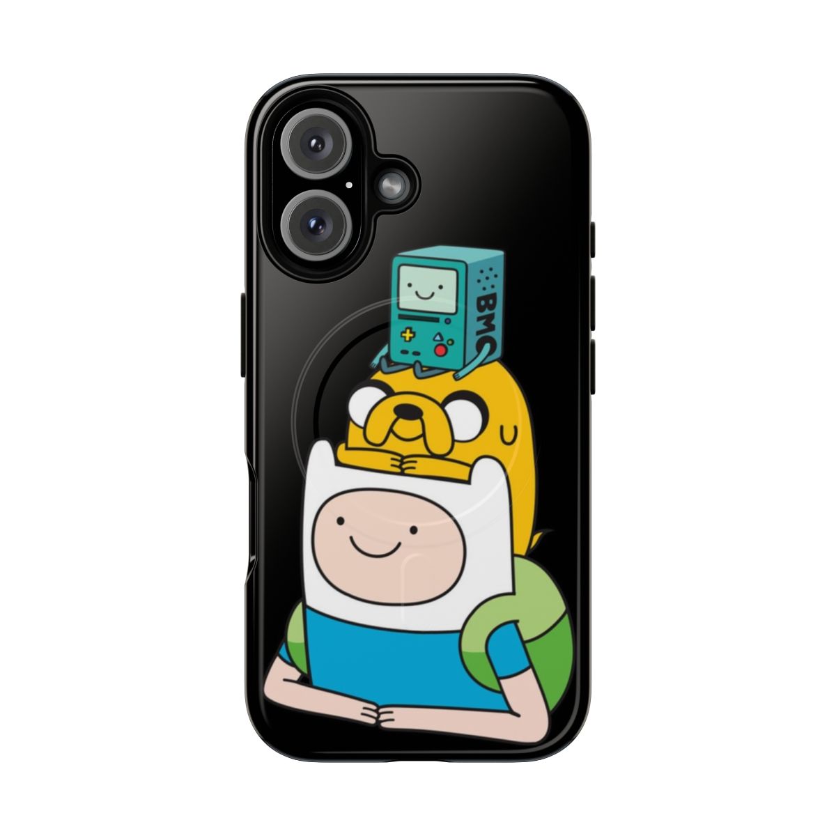 Finn and Jake Magnetic Tough Phone Case with BMO from the Cartoon Adventure Time