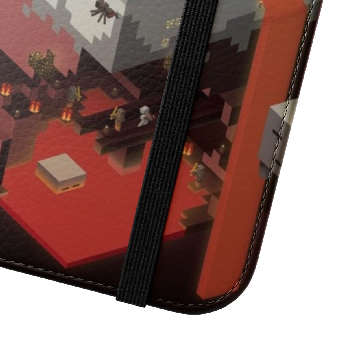 Isometric phone case with a creative gaming-inspired design - Close Up