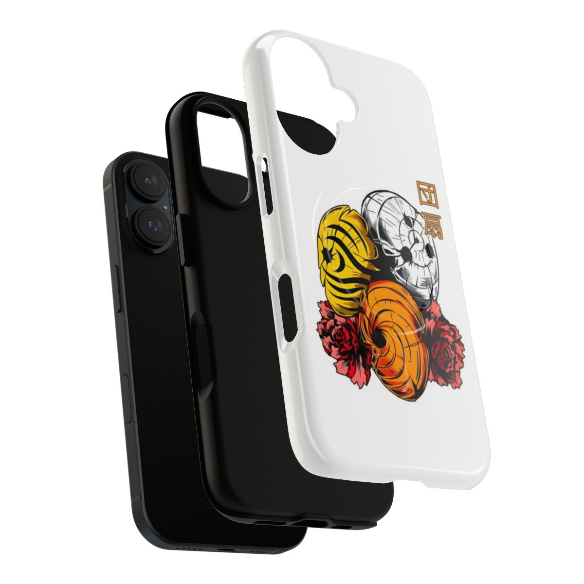 Magnetic tough phone case with Naruto anime characters - Layers