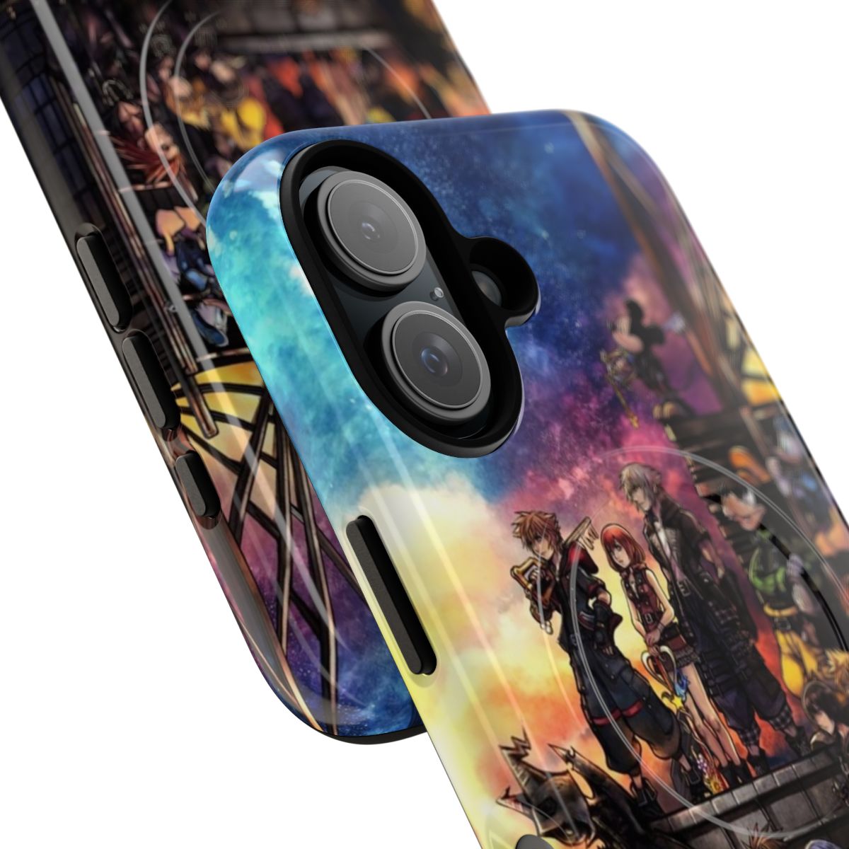 Kingdom Hearts 3 phone case with magnetic closure and durable design - Detail