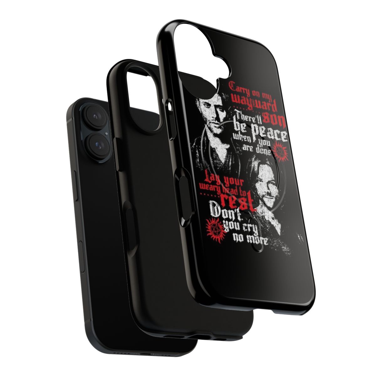 Supernatural-inspired magnetic phone case featuring the Winchester brothers - Layers