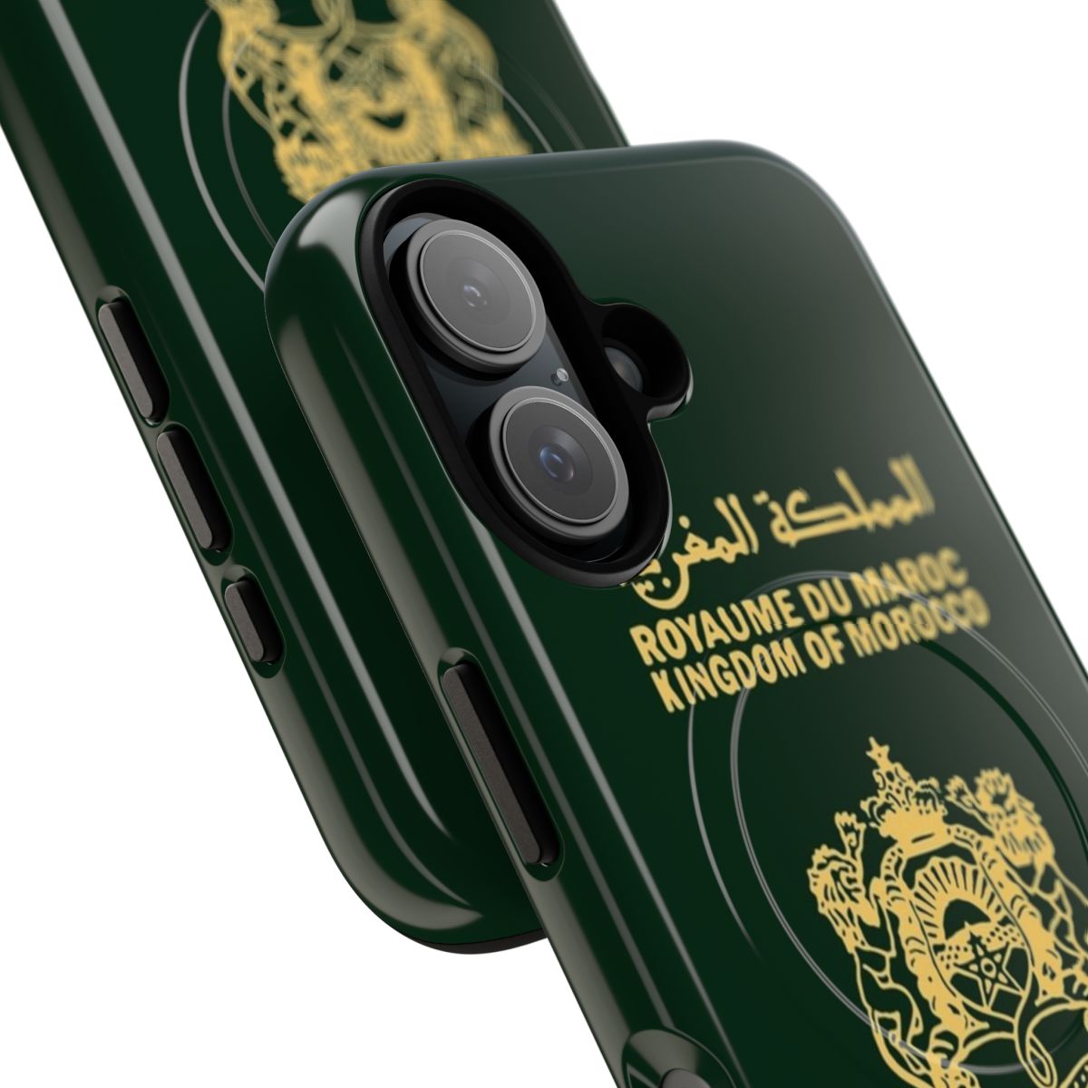 Moroccan-inspired tough magnetic phone case with Moroccan design elements - Detail