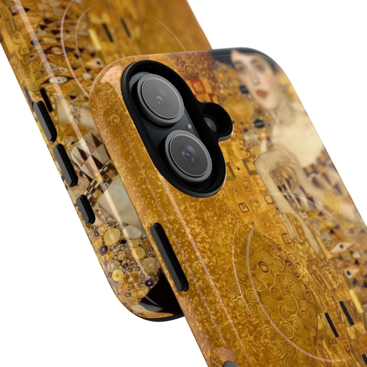 Artistic phone case with Gustav Klimt's painting "Woman in Gold" - Detail