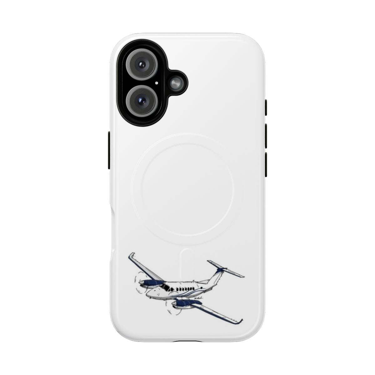 Cessna bush plane-inspired magnetic tough phone case