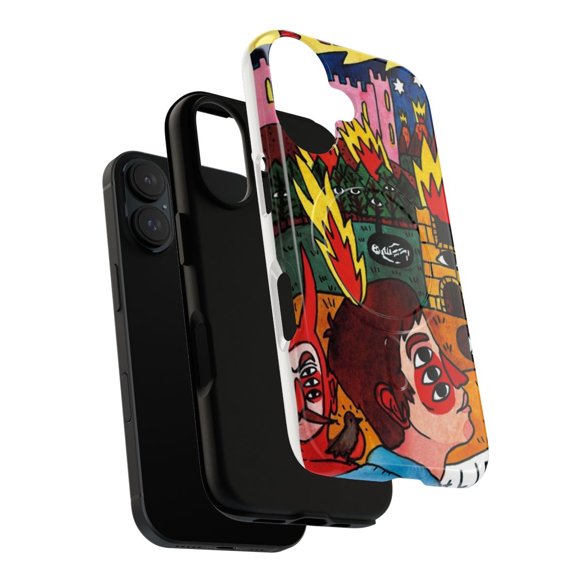 Neck Deep-inspired magnetic phone case with pop punk album art design - Layers