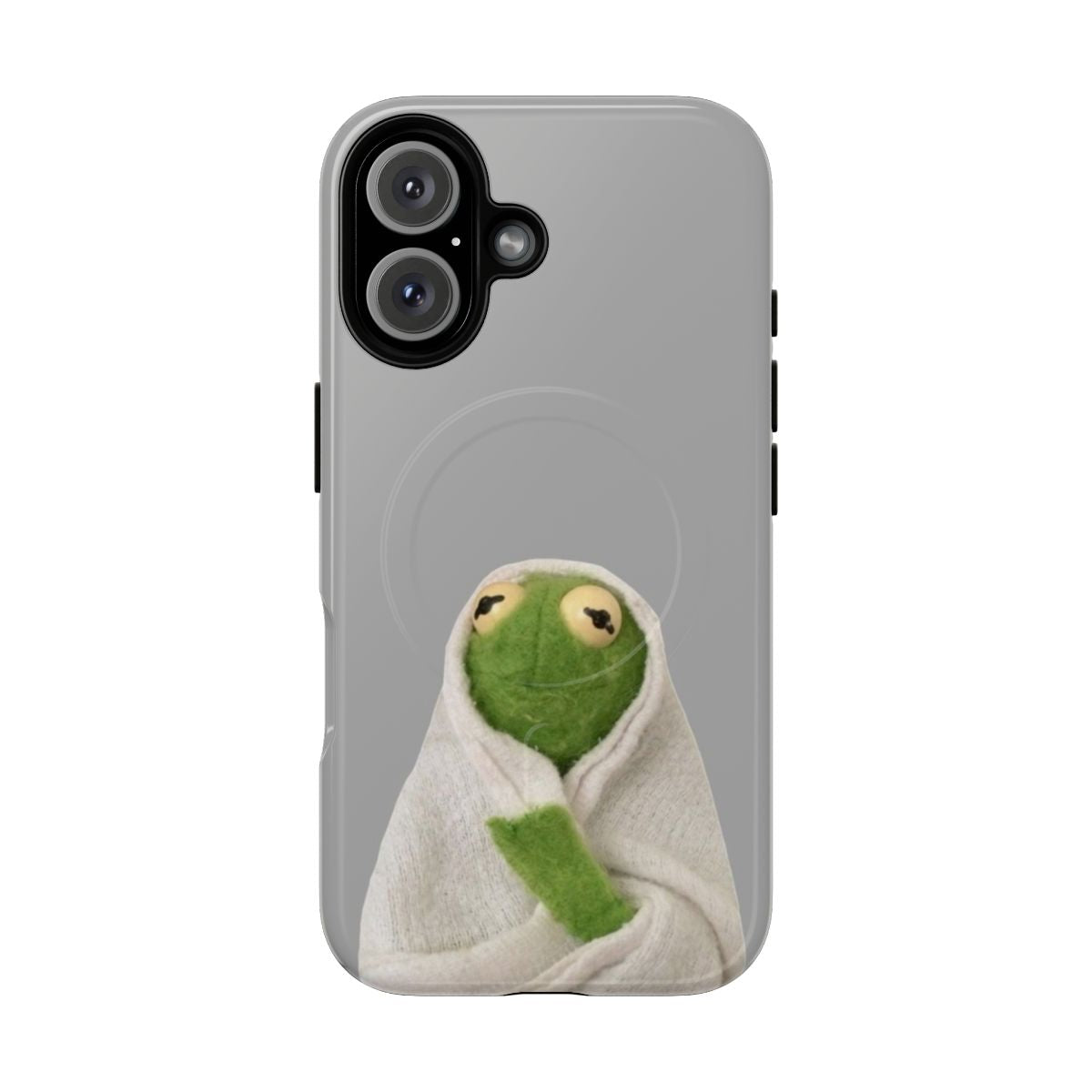 A magnetic tough phone case featuring the popular Kermit the Frog character.