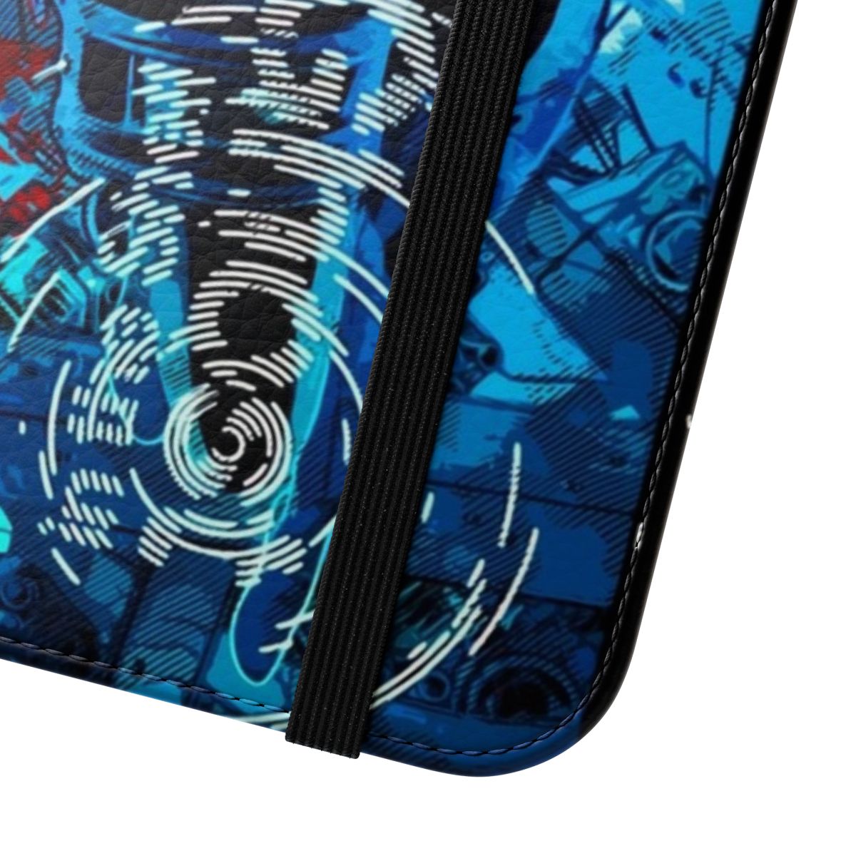 Cyberpunk-inspired anime phone case featuring Motoko Kusanagi from Ghost in the Shell - Close Up