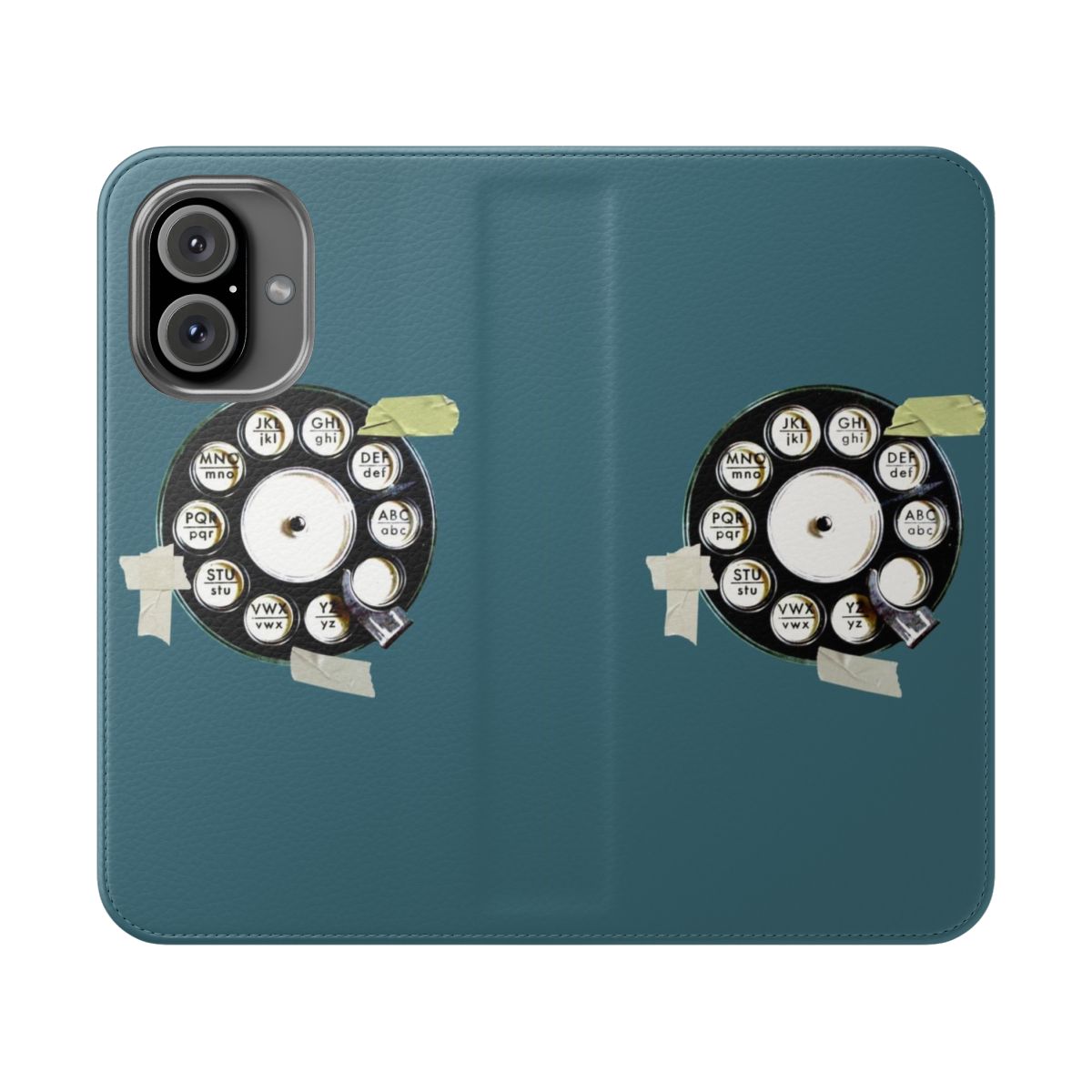 Retro vintage rotary phone flip cover phone case