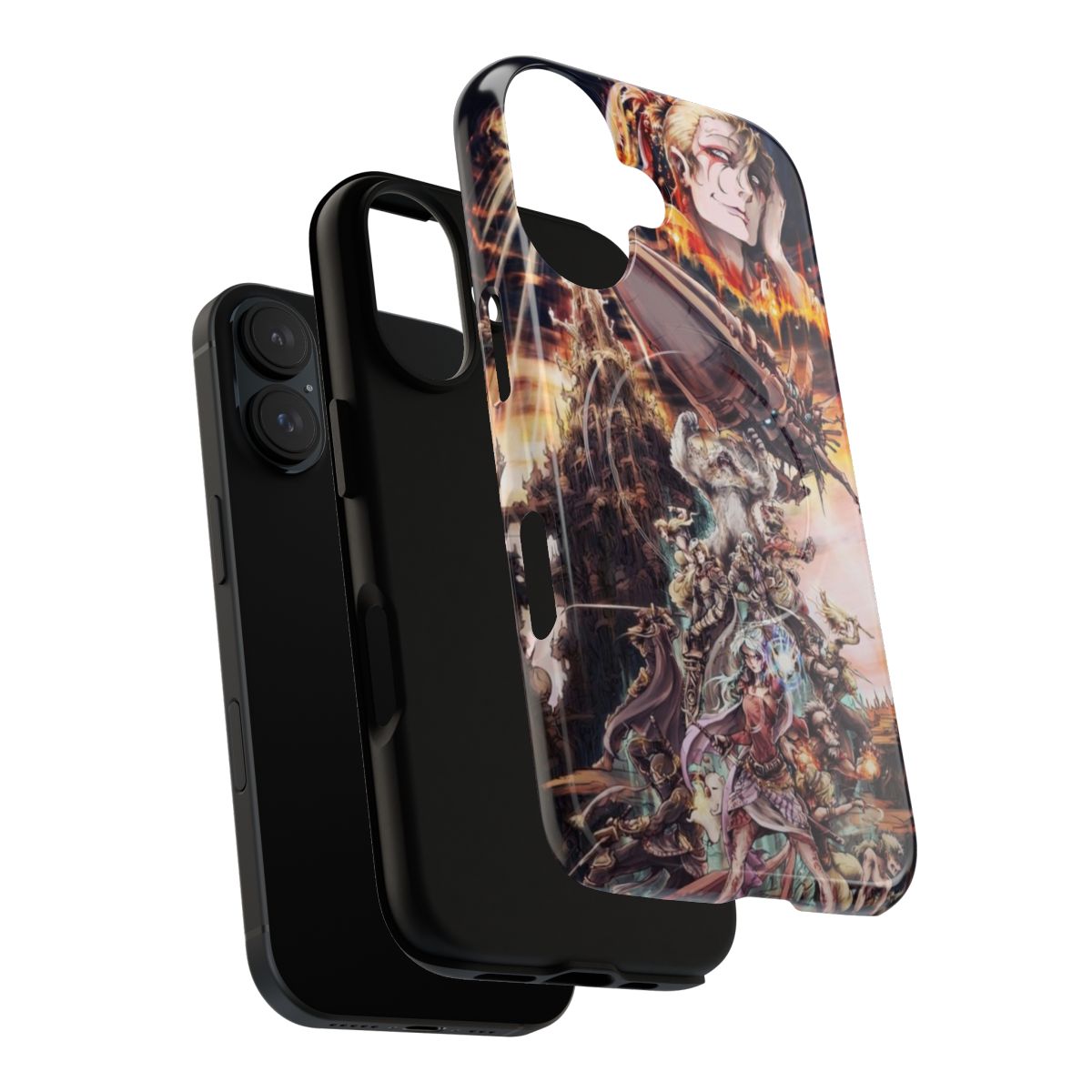 Tough and magnetic phone case featuring Final Fantasy artwork and characters - Layers