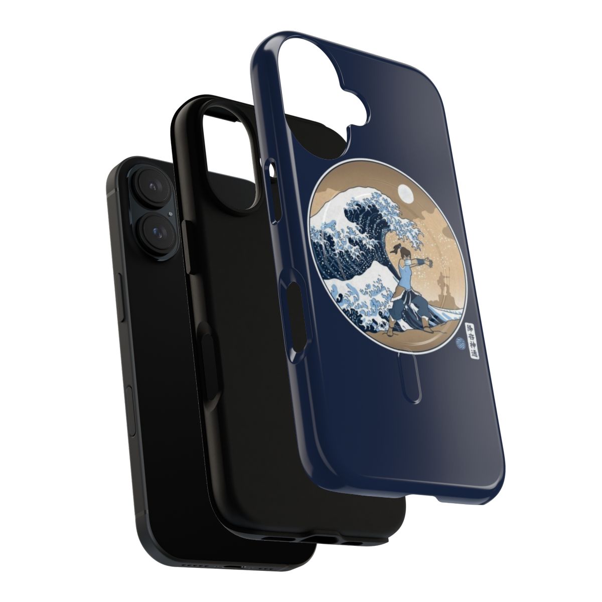 Waterbender-themed phone case with magnetic closure and tough design for Avatar: The Last Airbender fans - Layers