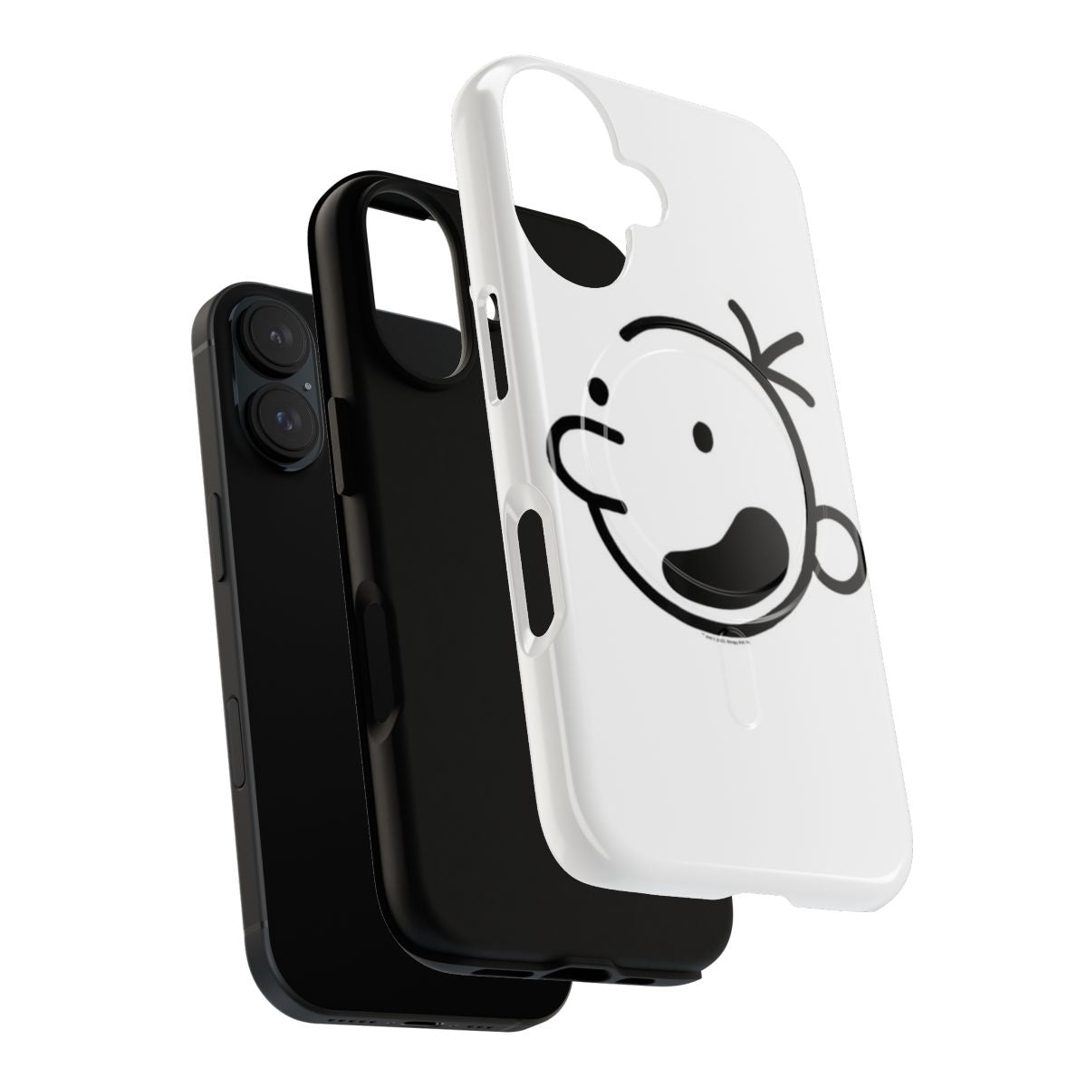 Magnetic tough phone cases with Wimpy Kid inspired designs for book lovers - Layers