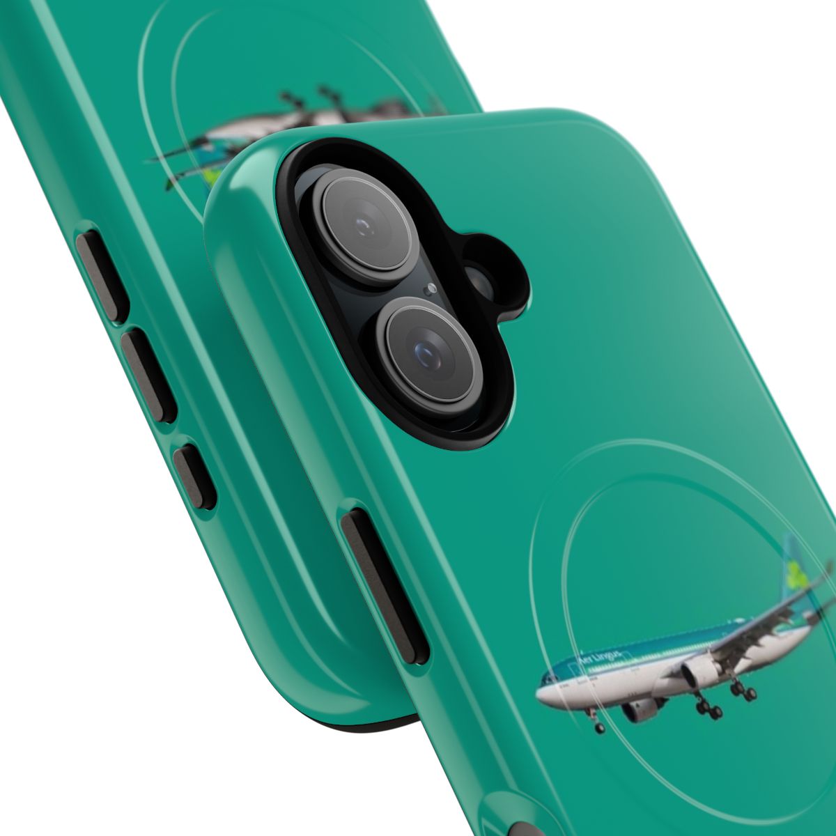 Aer Lingus A330 Airplane Phone Case with Magnetic Tough Design - Detail