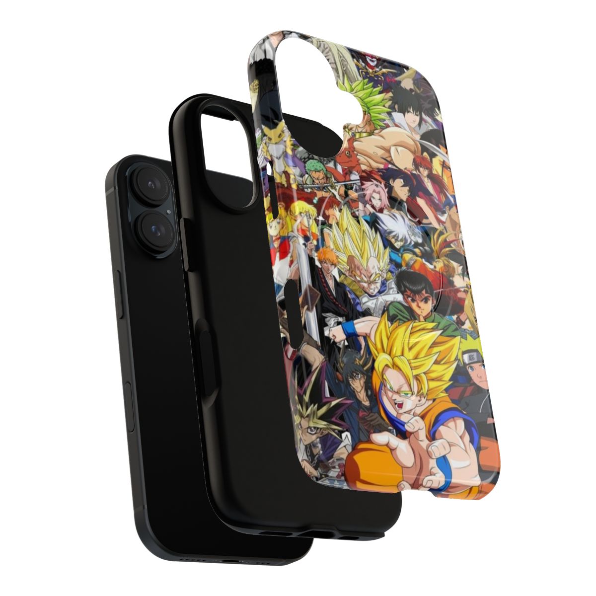 Tough Magnetic Anime Characters Phone Case - Layers