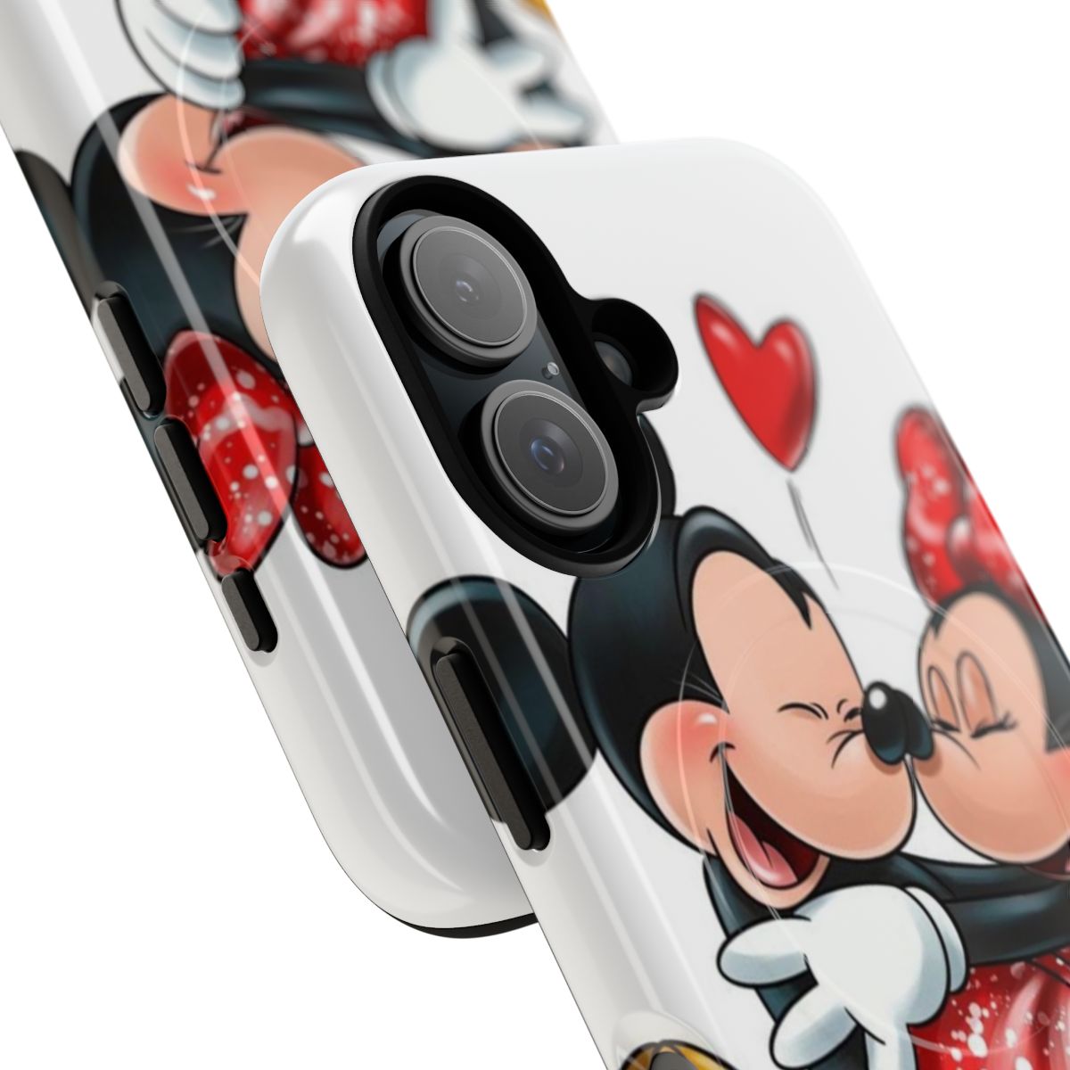 Colorful phone case with iconic Mickey and Minnie Mouse characters - Detail