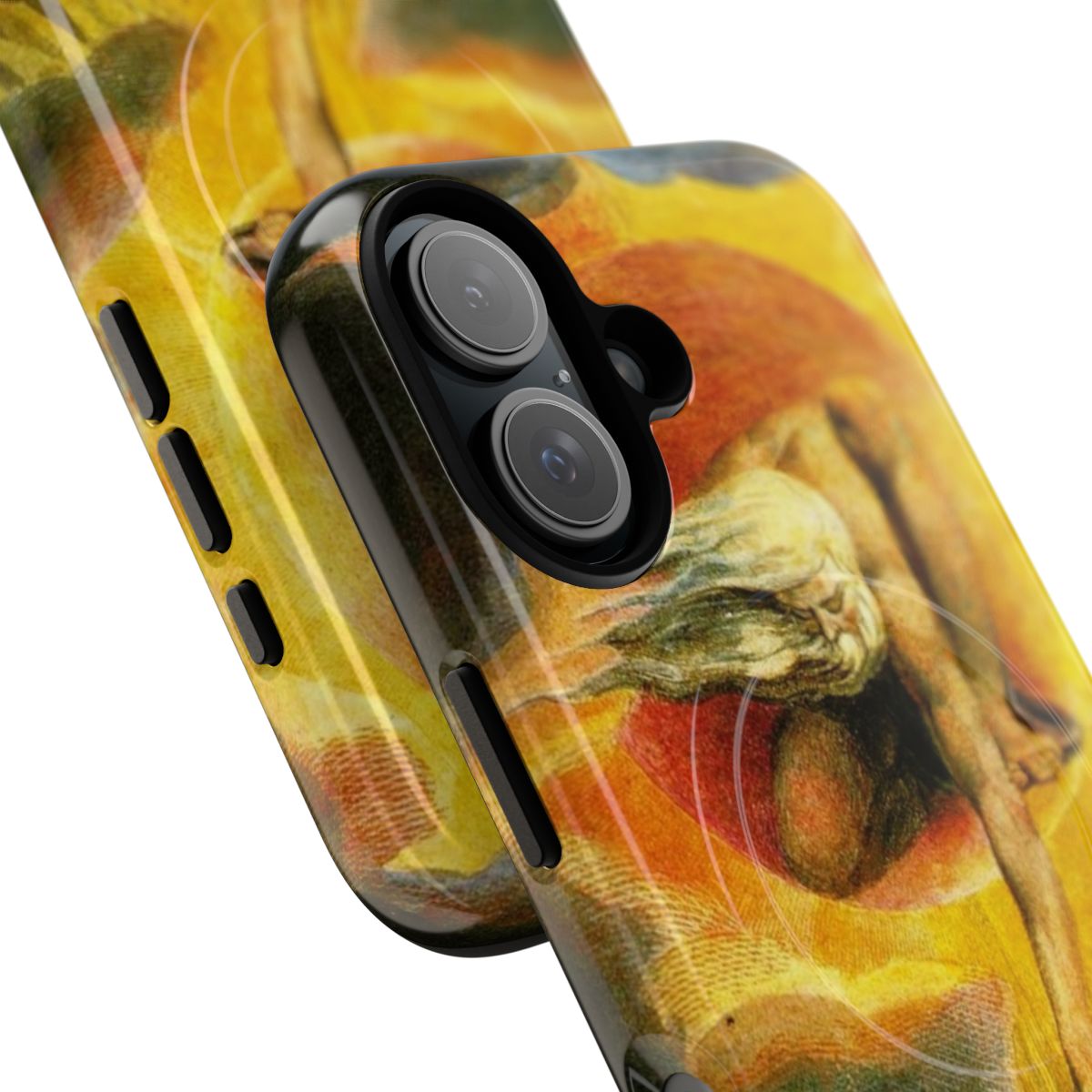 High-definition phone case featuring the "Ancient of Days" painting by William Blake - Detail