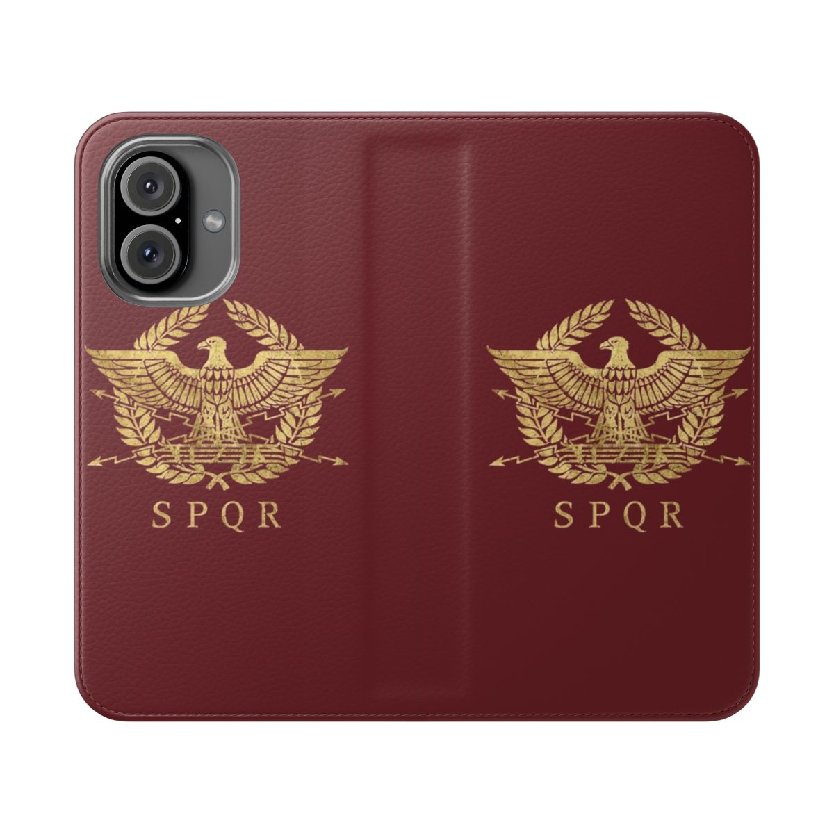 Roman Empire Inspired Flip Cover Phone Case with Ancient History Graphics