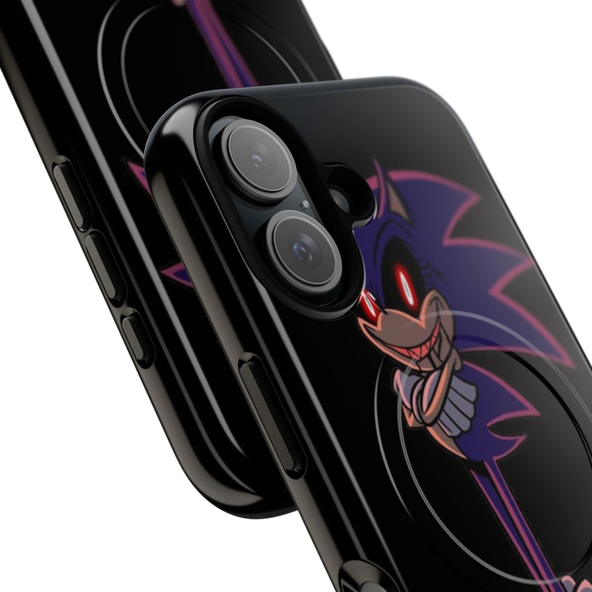 Creepy Sonic.EXE-themed magnetic tough phone case - Detail