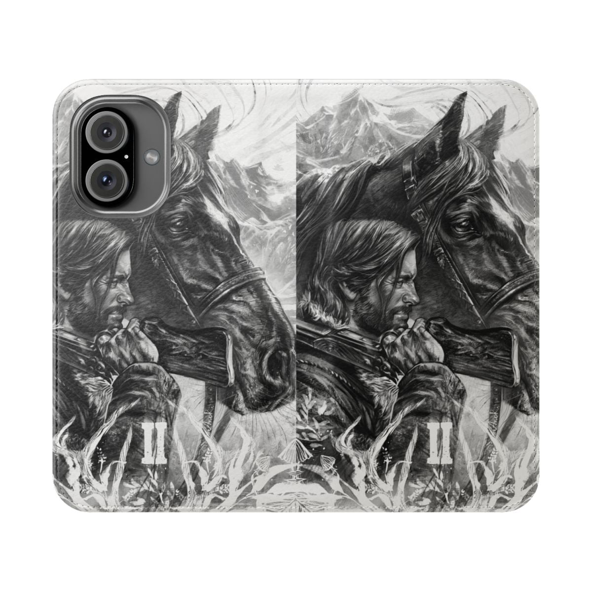 Arthur Morgan inspired flip cover phone case for smartphones