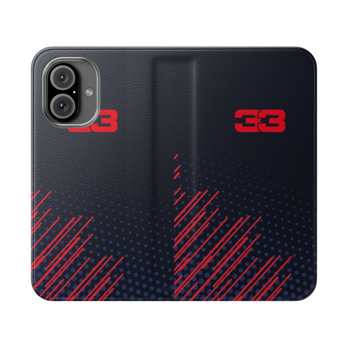 RedBull Racing Max Verstappen 33 Design Flip Cover Phone Case