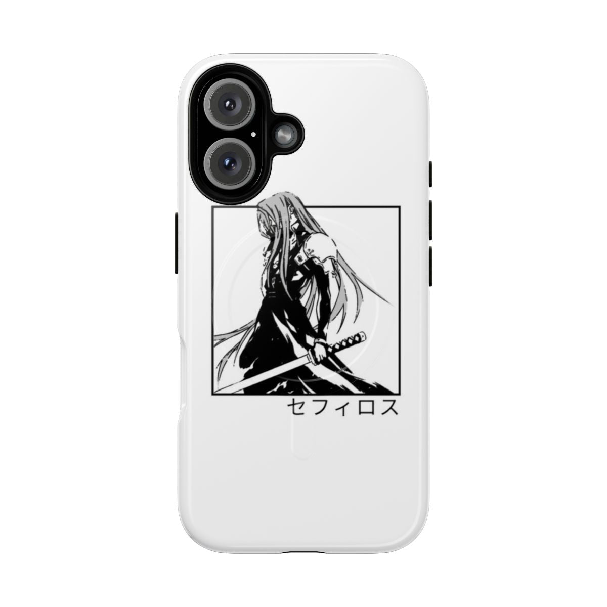 Durable phone case featuring Sephiroth, a popular character from the hit game Final Fantasy VII.