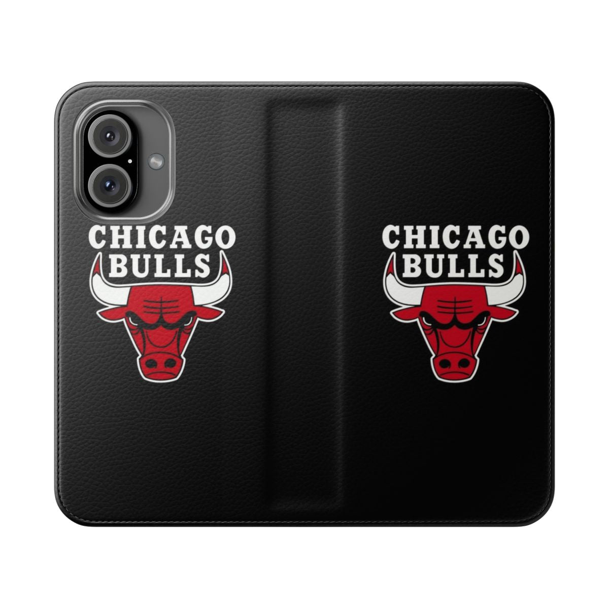 Cushioned phone case with Chicago Bulls team logo design