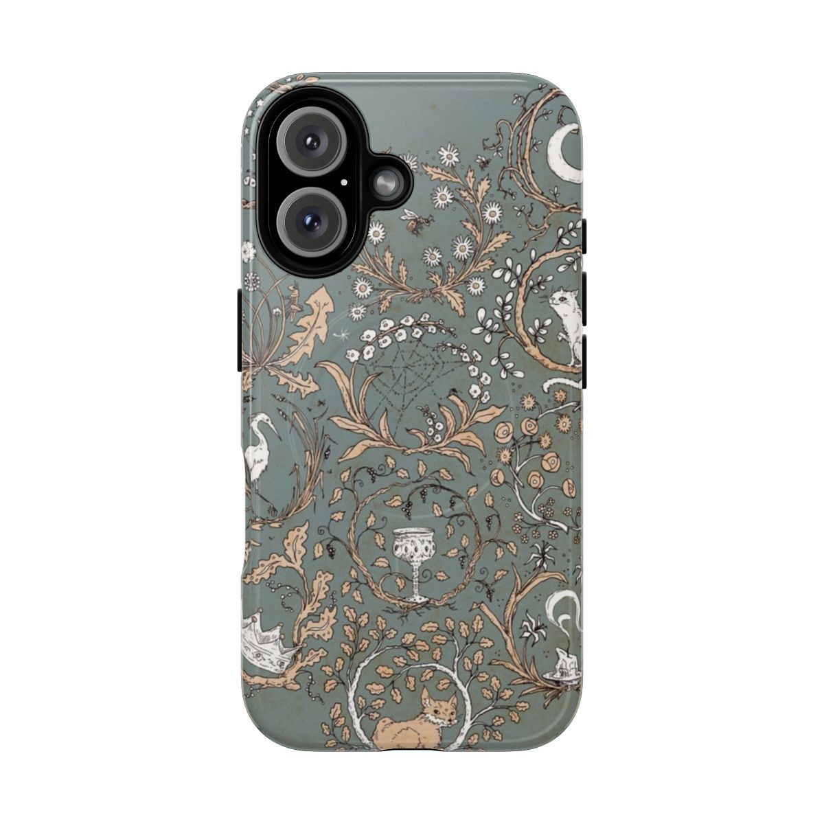 Rondels magnetic tough phone case with fairy tale, moon, and star design