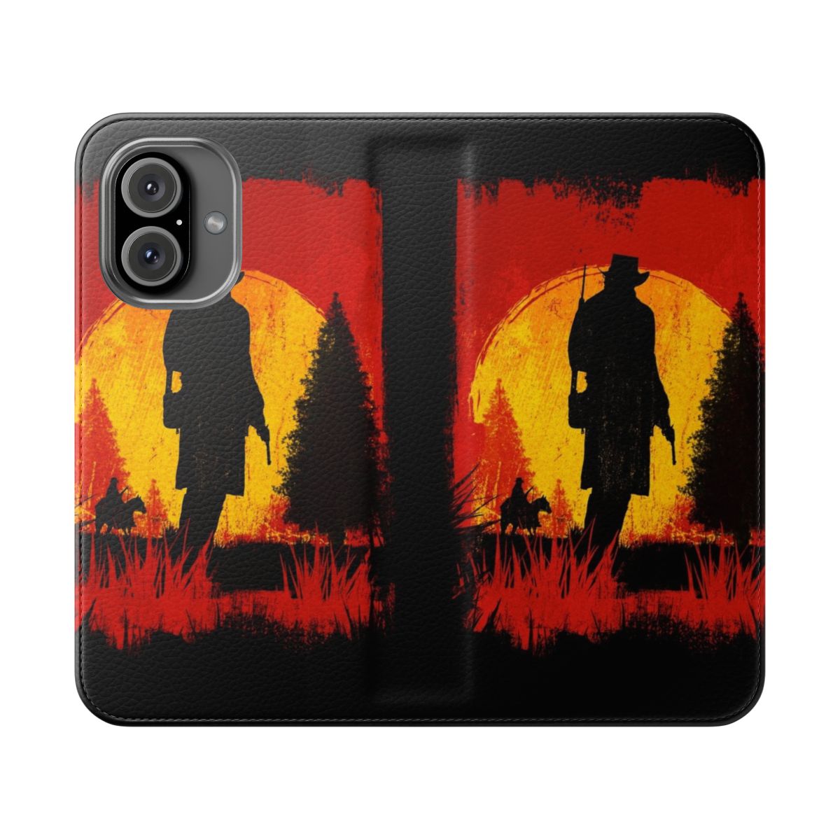 A high-quality phone case featuring a stylish western-inspired design, perfect for Red Dead Redemption fans.