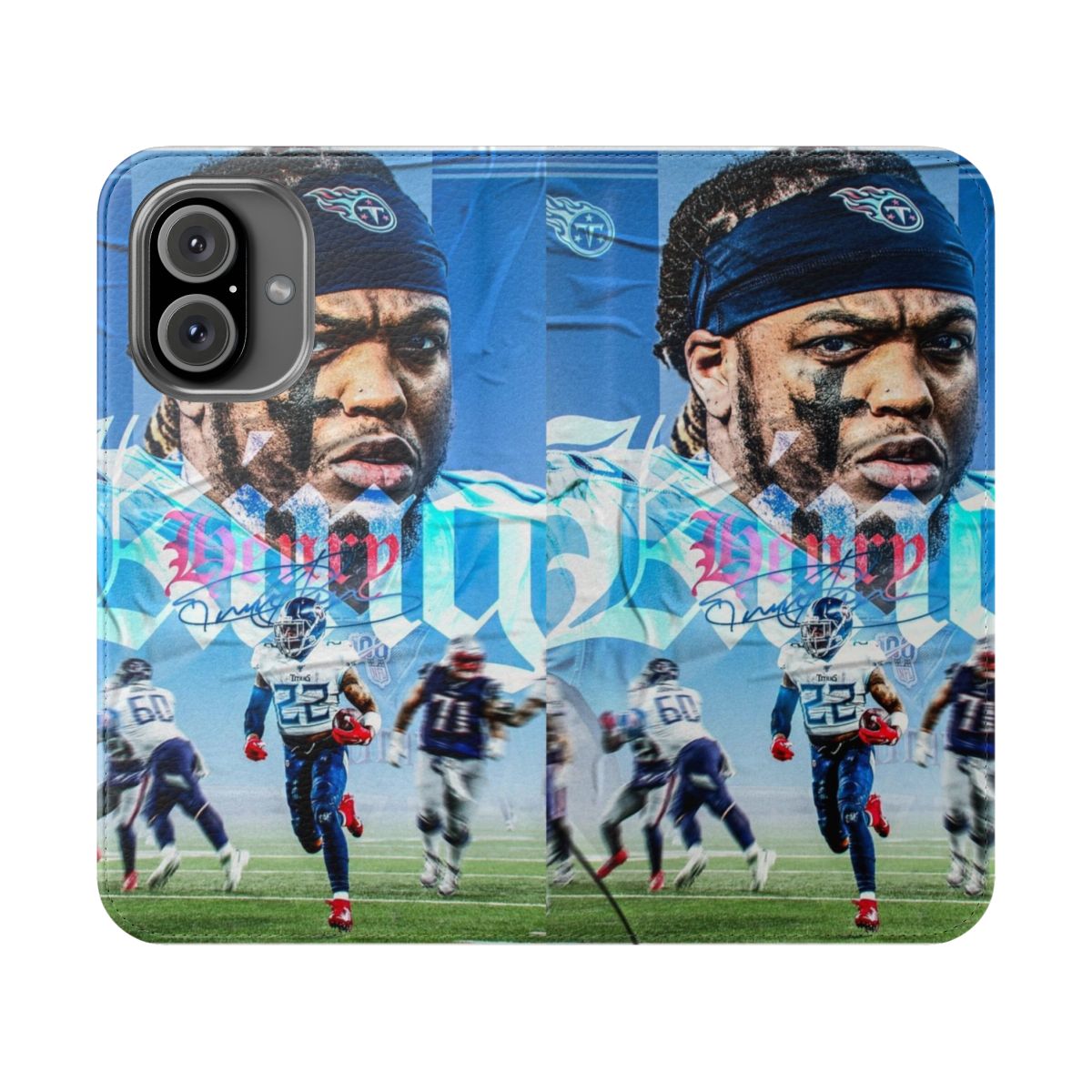 Derrick Henry Tennessee Titans Football Sports Art Flip Cover Phone Case