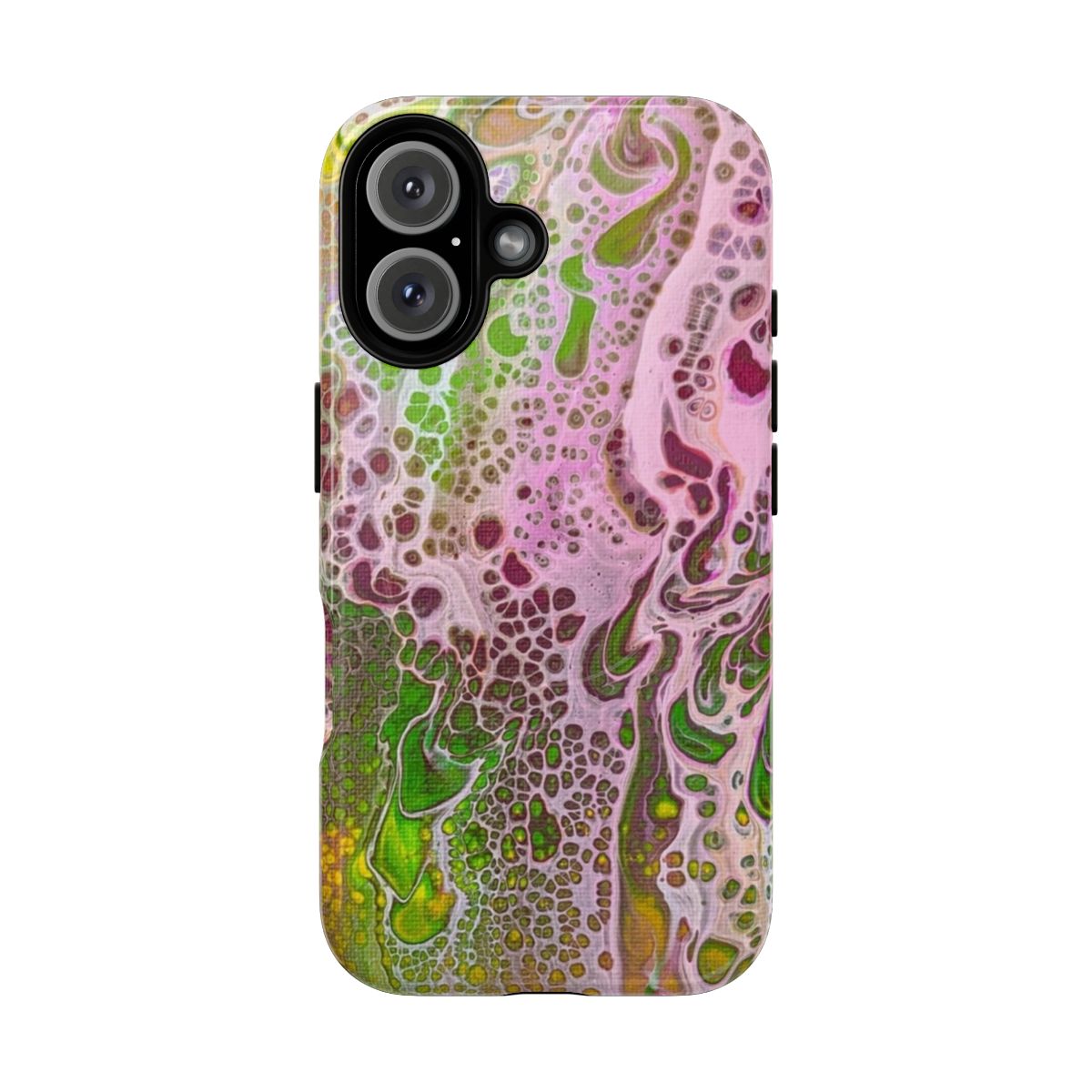 Octopus-inspired abstract art design on a magnetic phone case.