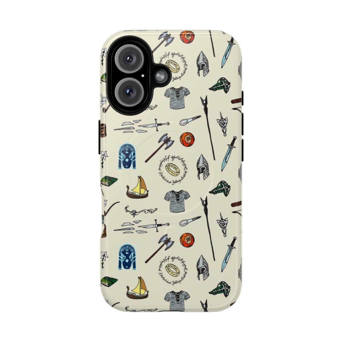 Enchanting fantasy nature phone case with intricate patterns