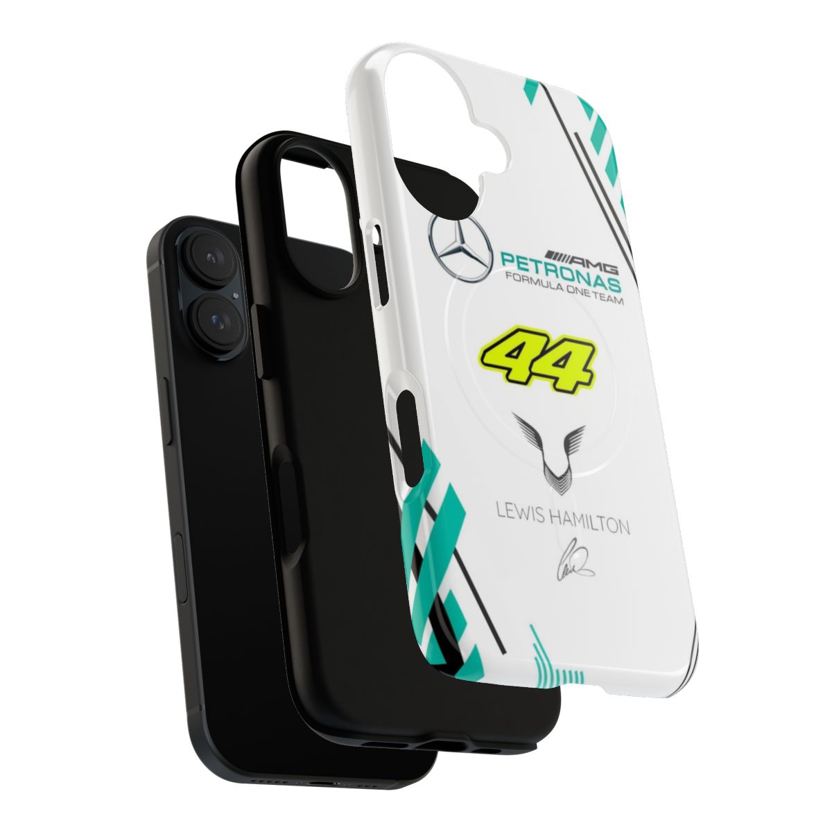 Lewis Hamilton inspired phone case in white color - Layers