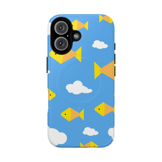 Magnetic phone case featuring the anime series "Fish Upon the Sky"