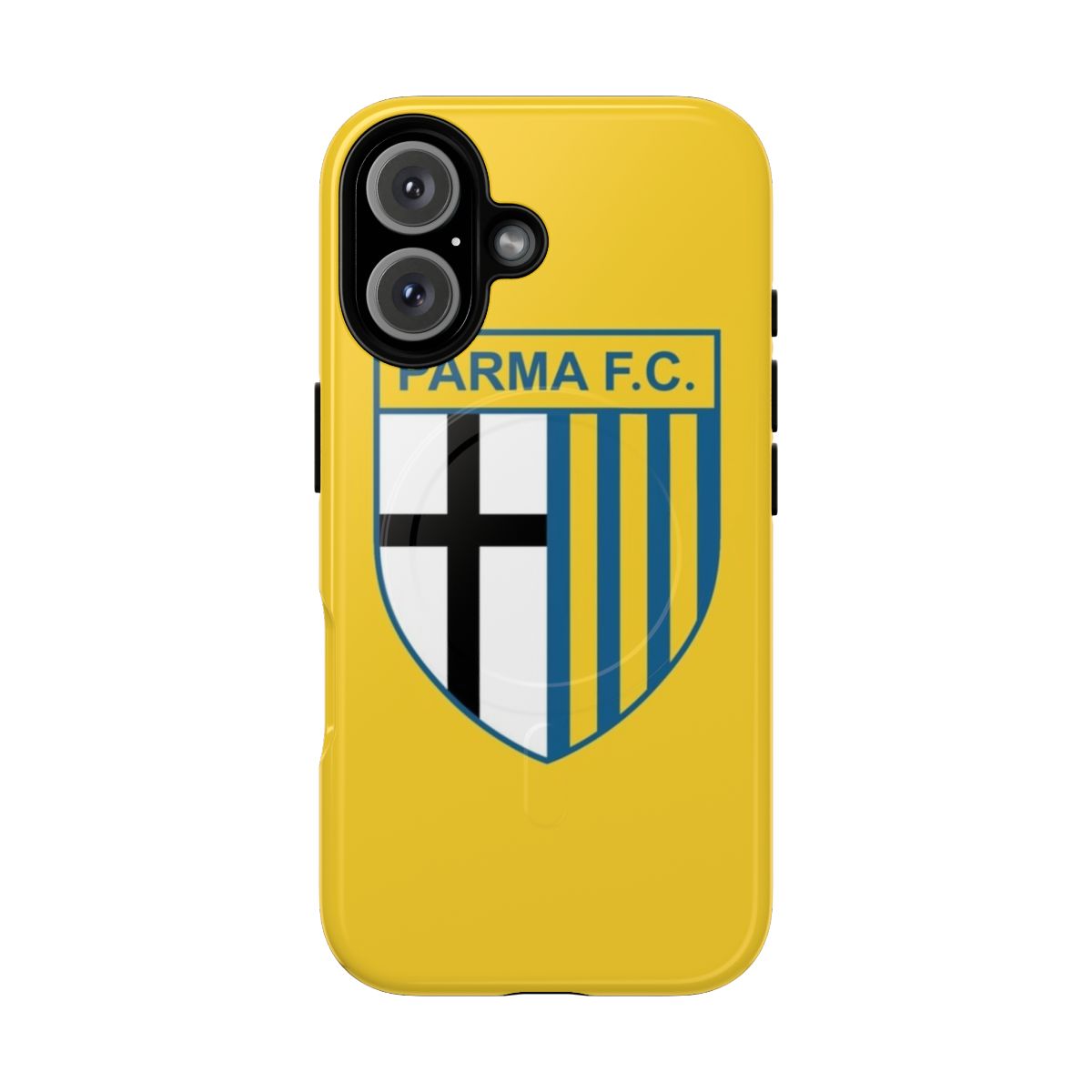 Magnetic phone case featuring the Parma football club logo and colors.