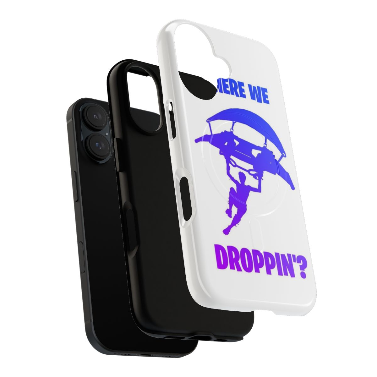 Durable and customizable Fortnite-themed phone case with magnetic closure - Layers