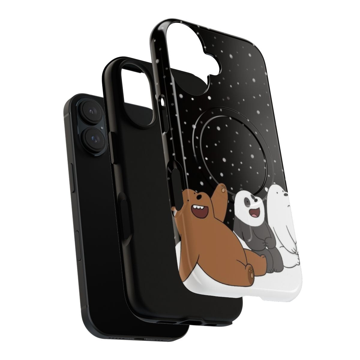 Bare Bear Magnetic Tough Phone Case with bear design - Layers