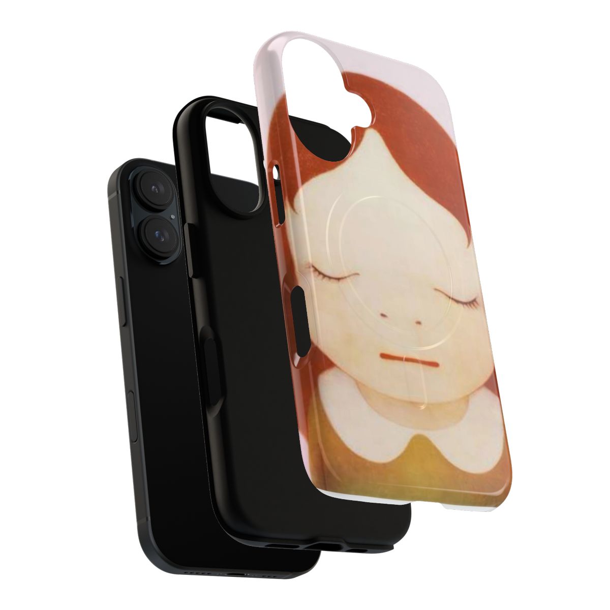 Yoshitomo Nara-inspired magnetic phone case with a unique and artistic design - Layers