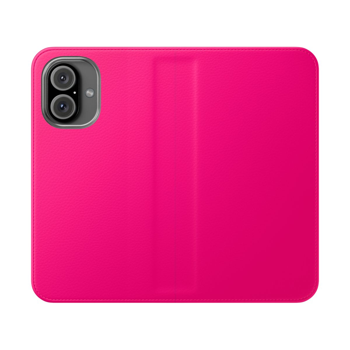 Stylish hot pink flip cover phone case for iPhone XR and iPhone 11 Pro