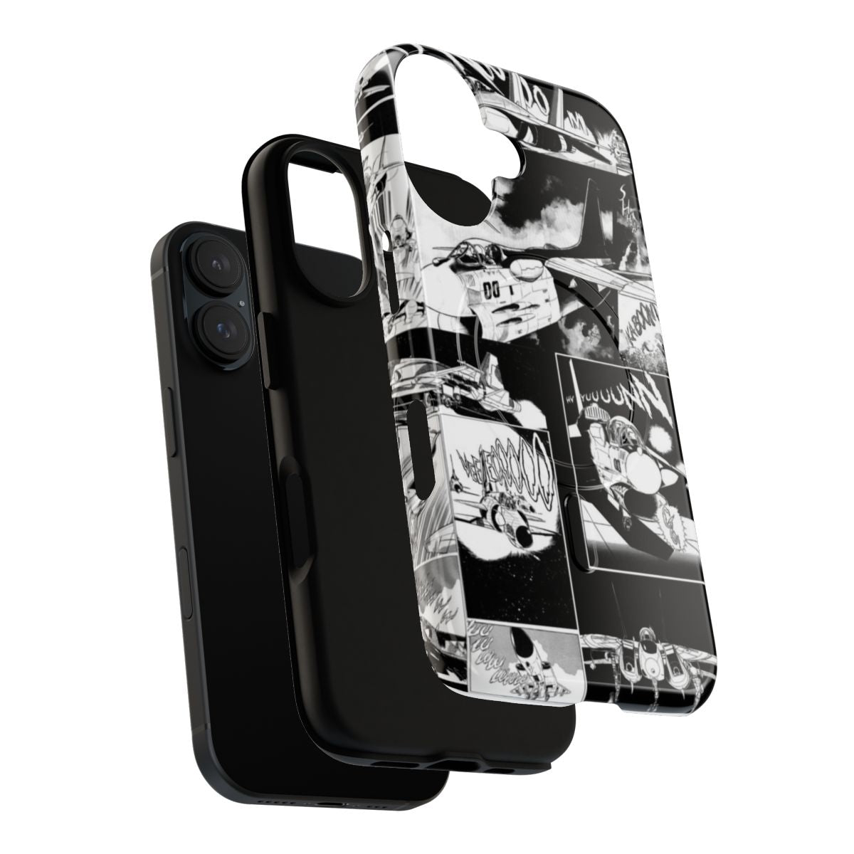 Magnetic phone case featuring military aircraft and fighter jets in a sleek, tough design - Layers