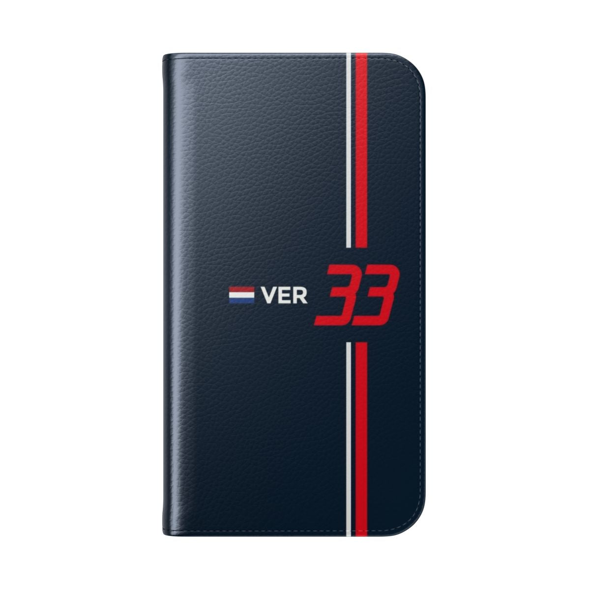 Verstappen Formula 1 2021 Phone Case, featuring the #33 racing driver - Folded Back