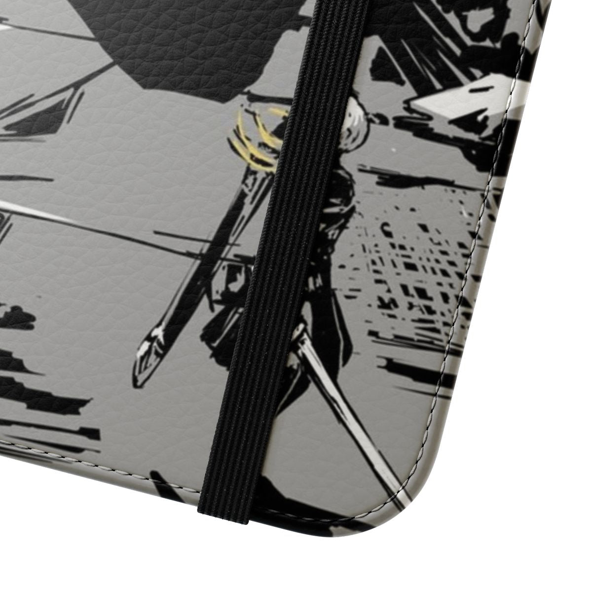 Nier Automata Inspired Flip Cover Phone Case for Android and iPhone - Close Up