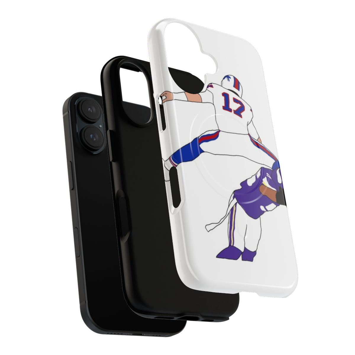 Magnetic tough phone case featuring Buffalo Bills quarterback Josh Allen - Layers