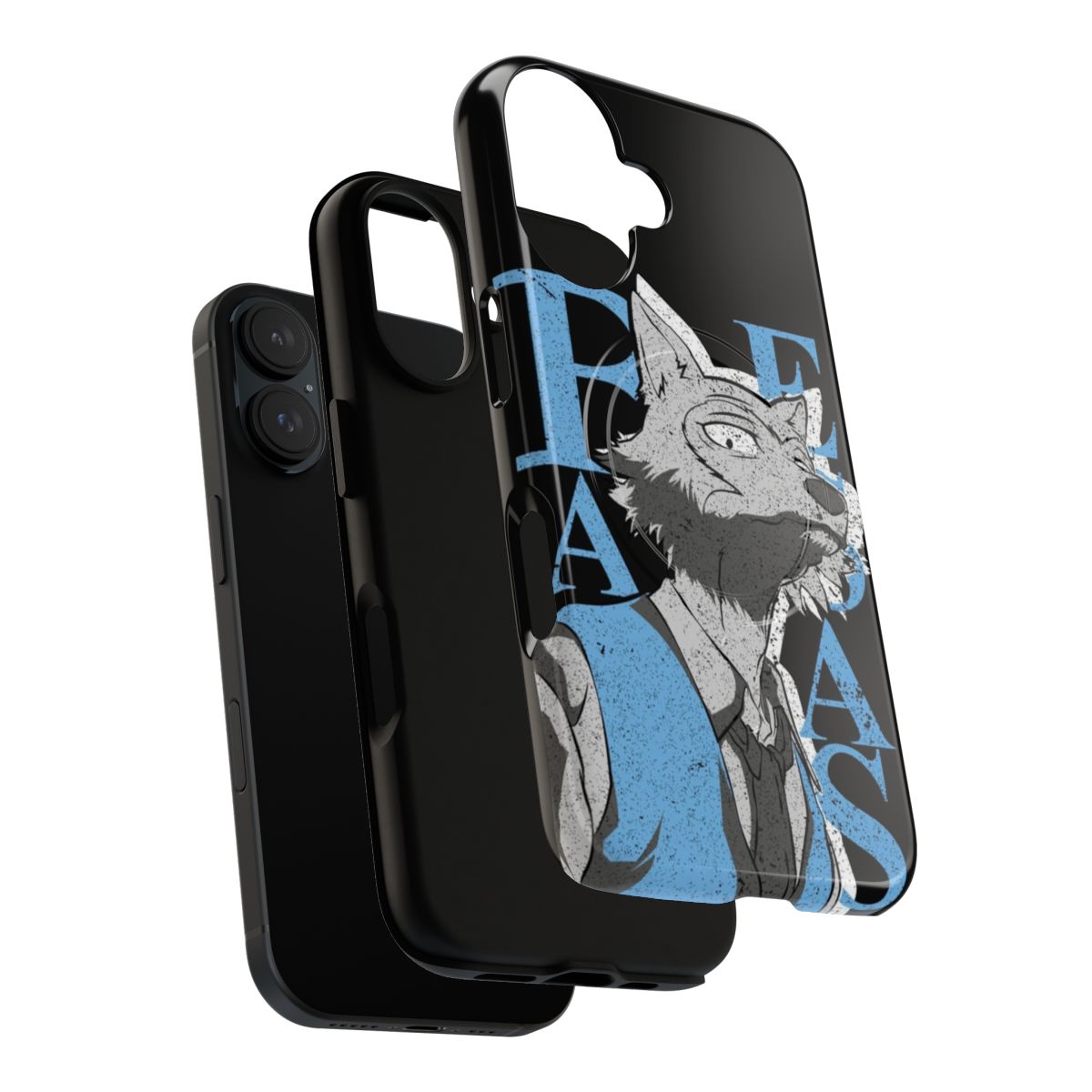 Beastars Legoshi Half Body Grunge Style Phone Case - Layers