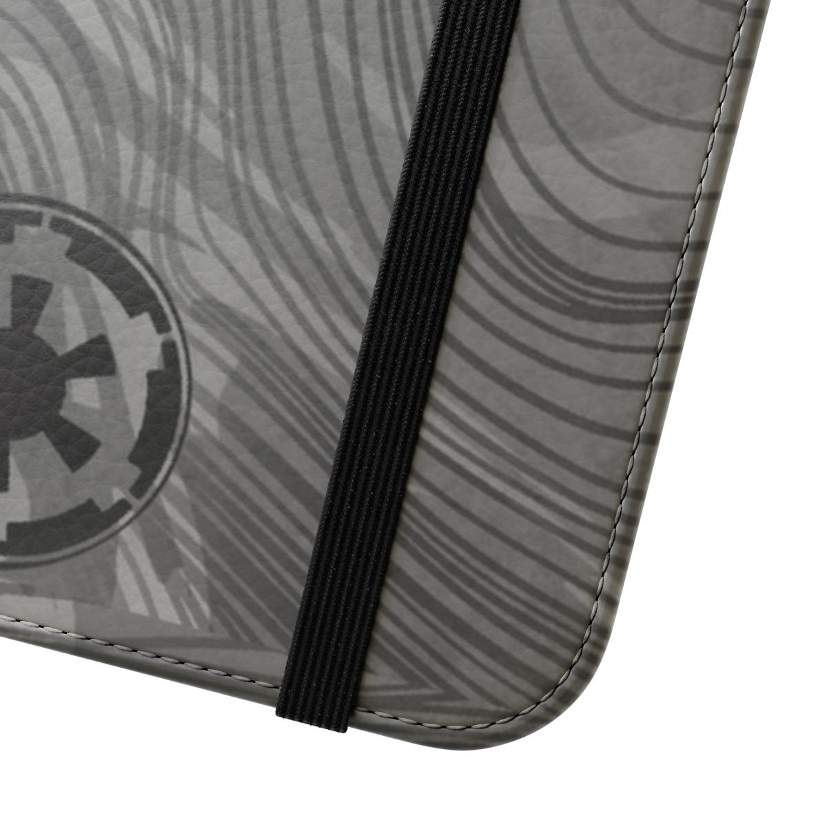 Premium beskar steel phone case with mandalorian-inspired armor design - Close Up