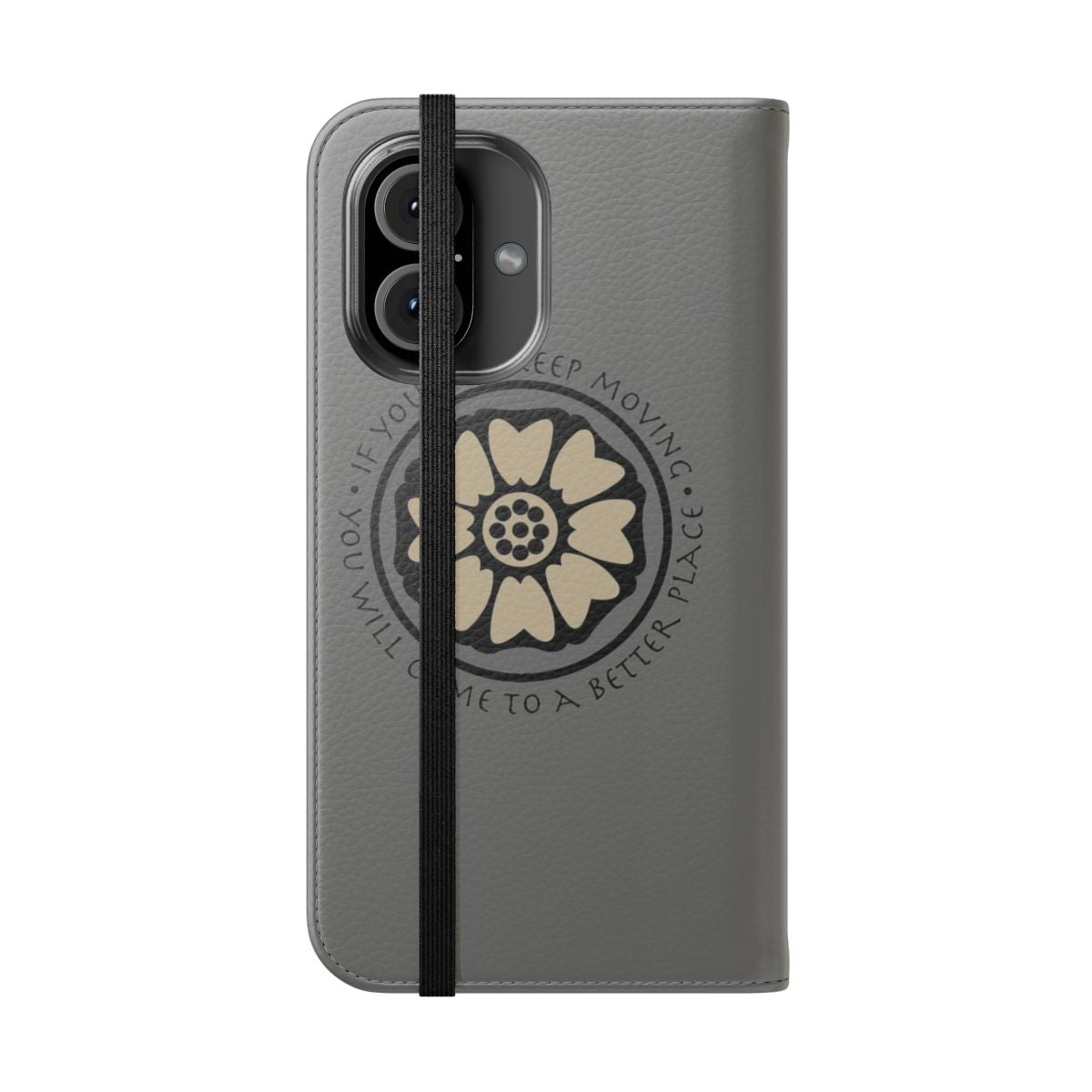 White Lotus Tile Phone Case for Avatar: The Last Airbender Fans - Folded Front