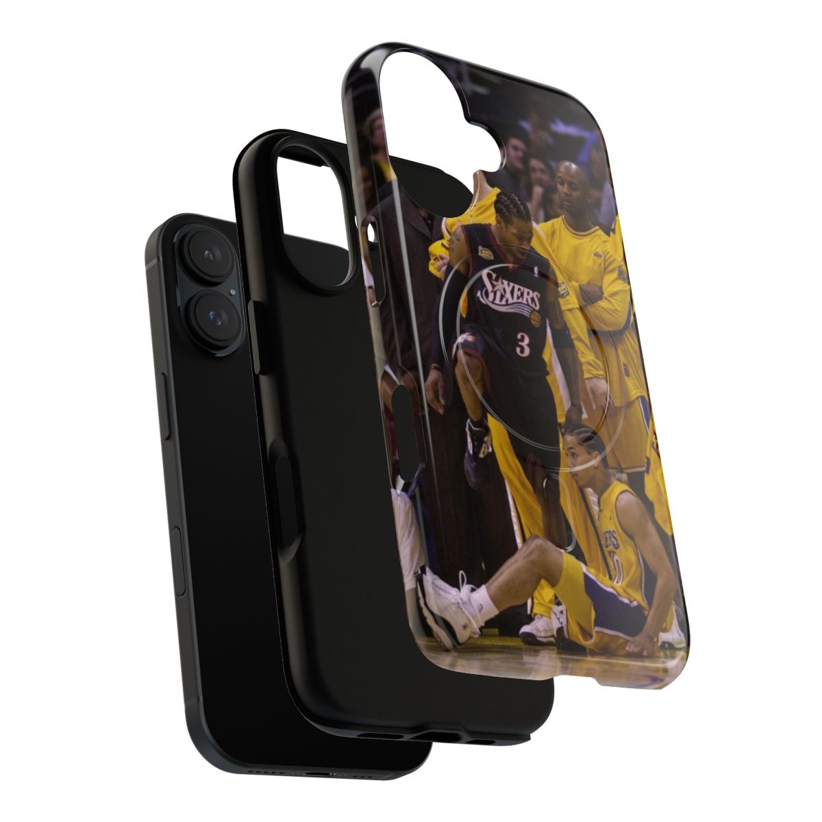 Tough phone case featuring basketball-inspired design and an image of Allen Iverson - Layers