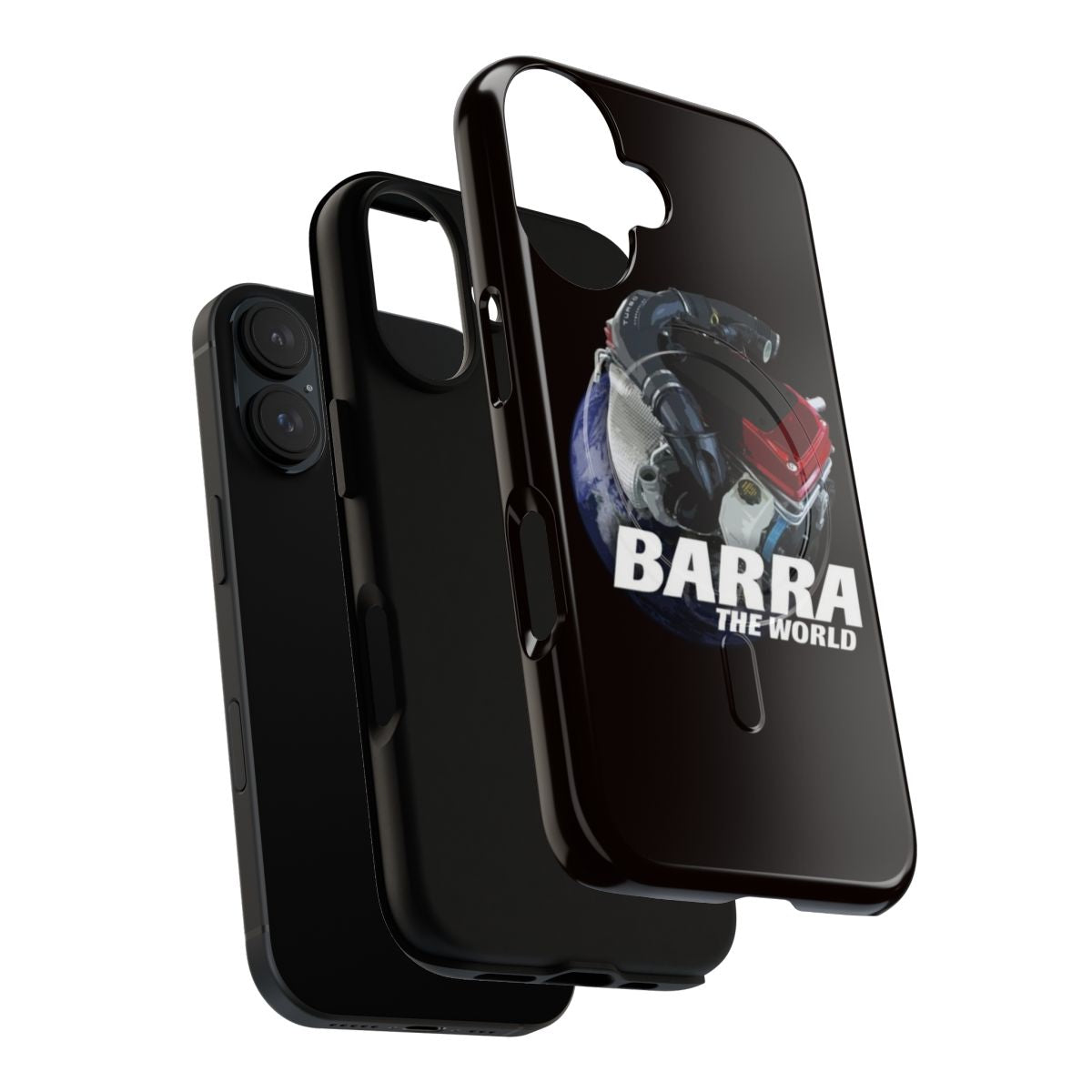 Barra engine inspired tough and magnetic phone case for Ford Falcon - Layers