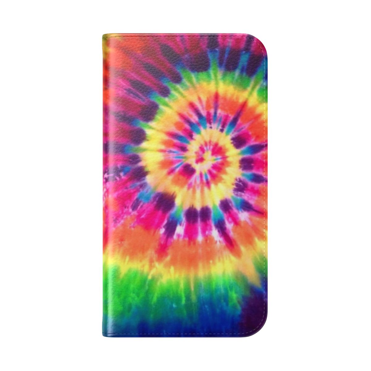 Tie dye pattern flip phone case cover - Folded Back