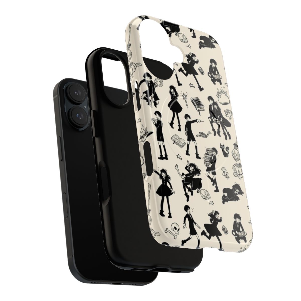 Enchanting magnetic tough phone cases with witchy graphics and designs - Layers