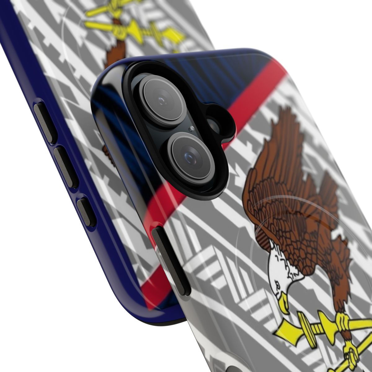 Vibrant American Samoa tribal flag graphic on a durable phone case for Galaxy smartphones - Detail